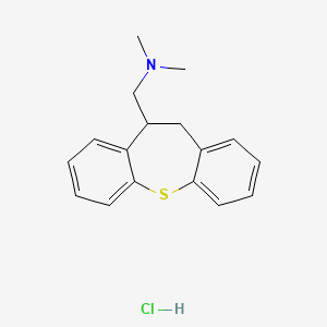 molecular formula C17H20ClNS B12296507 1-(5,6-dihydrobenzo[b][1]benzothiepin-5-yl)-N,N-dimethylmethanamine;hydrochloride CAS No. 23247-39-4