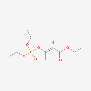 molecular formula C10H19O6P B12296509 Ethyl 3-((diethoxyphosphoryl)oxy)but-2-enoate 