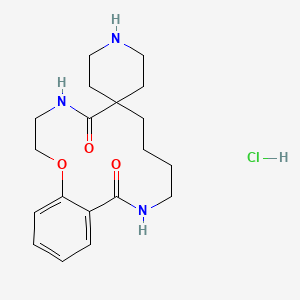 3,4,8,9,10,11-hexahydrospiro[benzo[m][1]oxa[4,11]diazacyclotetradecine-6,4'-piperidine]-5,12(2H,7H)-dione