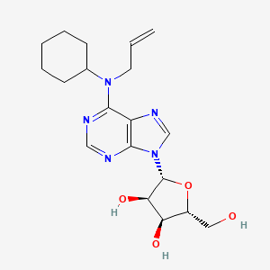 molecular formula C19H27N5O4 B1229653 N(6)-Allyl-N(6)-cyclohexyladenosine CAS No. 55611-38-6