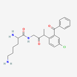 2,6-diamino-N-[3-(2-benzoyl-4-chlorophenyl)-2-oxobutyl]hexanamide