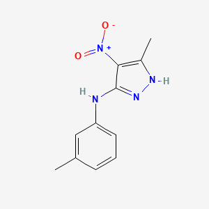 5-methyl-N-(3-methylphenyl)-4-nitro-1H-pyrazol-3-amine