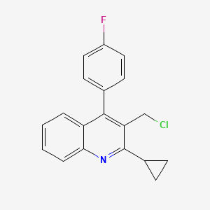 3-(Chloromethyl)-2-cyclopropyl-4-(4-fluorophenyl)quinoline