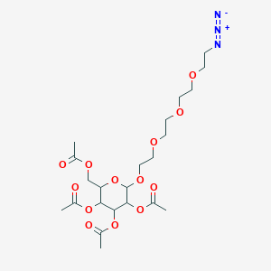 [3,4,5-Triacetyloxy-6-[2-[2-[2-(2-azidoethoxy)ethoxy]ethoxy]ethoxy]oxan-2-yl]methyl acetate