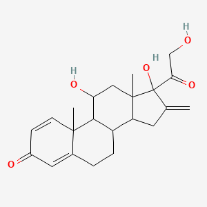 11,17,21-Trihydroxy-16-methylidenepregna-1,4-diene-3,20-dione