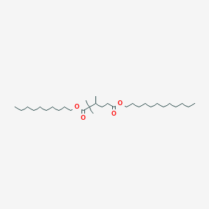 molecular formula C31H60O4 B12296672 1-O-decyl 6-O-dodecyl 2,2,3-trimethylhexanedioate 