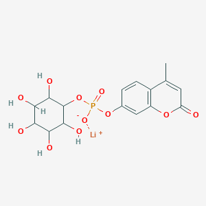 molecular formula C16H18LiO11P B12296697 Lithium;(4-methyl-2-oxochromen-7-yl) (2,3,4,5,6-pentahydroxycyclohexyl) phosphate 