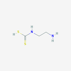 molecular formula C3H8N2S2 B1229672 (2-Aminoethyl)dithiocarbamic acid CAS No. 20950-84-9