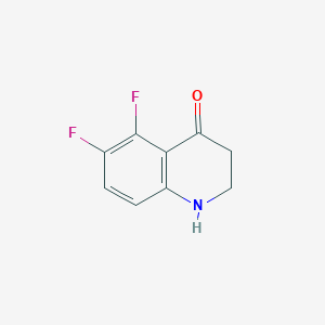 molecular formula C9H7F2NO B12296725 5,6-difluoro-2,3-dihydroquinolin-4(1H)-one 