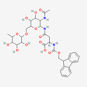 N-[2-(ACetylamino)-2-deoxy-6-O-(alpha-L-fucopyranosyl)-beta-D-glucopyranosyl]-N2-Fmoc-L-asparagine