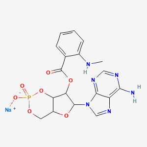 Benzoic acid, 2-(methylamino)-,(4aR,6R,7R,7aR)-6-(6-amino-9H-purin-9-yl)tetrahydro-2-hydroxy-2-oxido-4H-furo[3,2-d]-1,3,2-dioxaphosphorin-7-yl ester