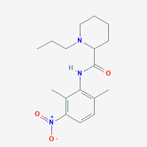 molecular formula C17H25N3O3 B12296818 (2S)-N-(2,6-Dimethyl-3-nitrophenyl)-1-propyl-2-piperidinecarboxamide 