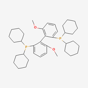 molecular formula C38H56O2P2 B12296873 (R)-(6,6'-Dimethoxy-[1,1'-biphenyl]-2,2'-diyl)bis(dicyclohexylphosphine) 