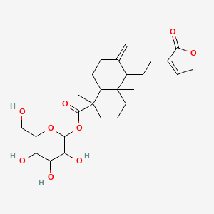 molecular formula C26H38O9 B12296897 19-[(beta-D-glucopyrasyl)oxy]- 