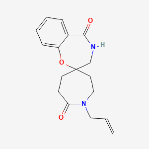 1-allyl-3',4'-dihydro-5'H-spiro[azepane-4,2'-benzo[f][1,4]oxazepine]-5',7-dione