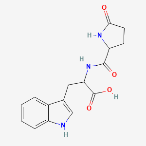 molecular formula C16H17N3O4 B12296925 Pyroglutamyltryptophan 