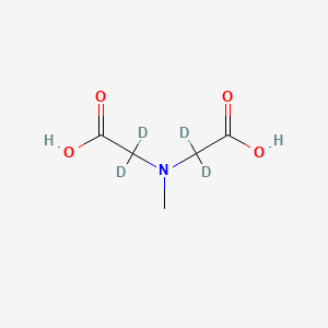 molecular formula C5H9NO4 B12296943 Methyliminodiacetic-d4 acid 