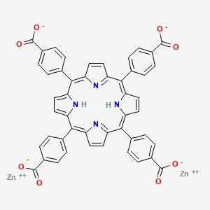 molecular formula C48H26N4O8Zn2 B12296950 Zinc(II) 4,4',4'',4'''-(porphyrin-5,10,15,20-tetrayl)tetrabenzoate 