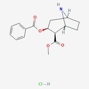 molecular formula C16H20ClNO4 B1229696 Norcocaine hydrochloride CAS No. 61585-22-6
