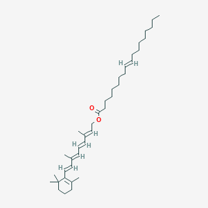 molecular formula C38H62O2 B12296962 9-cis-Retinyl Oleate-[d17] 