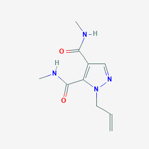 molecular formula C10H14N4O2 B1229700 1-Allyl-4,5-di(N-methylcarbamoyl)pyrazole CAS No. 21272-62-8