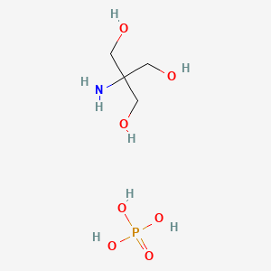 molecular formula C4H14NO7P B1229702 (2-羟基-1,1-双(羟甲基)乙基)磷酸二氢铵 CAS No. 6992-39-8