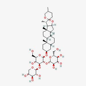 beta-D-Glucopyranoside, (3beta,5beta)-spirostan-3-yl O-beta-D-glucopyranosyl-(1-->2)-O-[beta-D-xylopyranosyl-(1-->3)]-