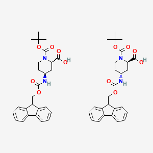 rel-(2S,4S)-4-((((9H-fluoren-9-yl)methoxy)carbonyl)amino)-1-(tert-butoxycarbonyl)piperidine-2-carboxylic acid