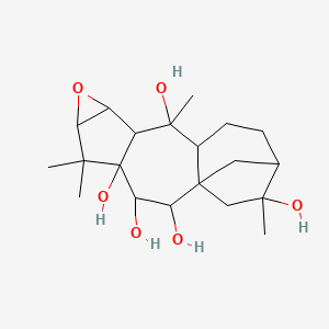 2,3-Epoxy-1,1,4,12-tetramethylperhydro-7,8a-ethanobenz[f]azulene-4,9,10,10a,12-pentol