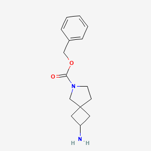 molecular formula C15H20N2O2 B12297105 Benzyl 2-amino-6-azaspiro[3.4]octane-6-carboxylate 