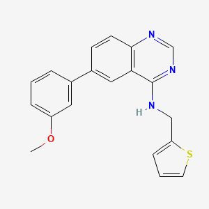 6-(3-methoxyphenyl)-N-(thiophen-2-ylmethyl)-4-quinazolinamine