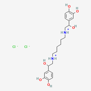 molecular formula C22H34Cl2N2O6 B12297122 Hexoprenaline dihydrochloride CAS No. 4323-43-7