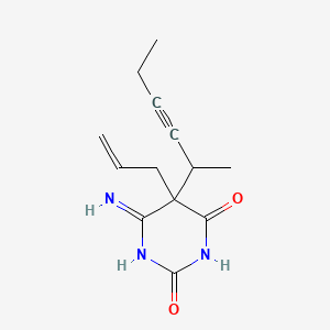 6-Amino-5-(1-methyl-2-pentyn-1-yl)-5-(2-propen-1-yl)-2,4(3H,5H)-pyrimidinedione; Hydrouracil, 5-allyl-6-imino-5-(1-methyl-2-pentynyl)