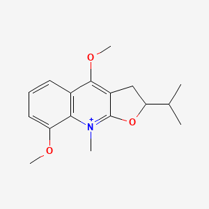 [2r,(-)]-2,3-Dihydro-4,8-dimethoxy-9-methyl-2-(1-methylethyl)furo[2,3-b]quinolinium