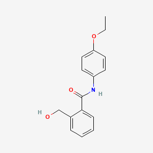 molecular formula C16H17NO3 B1229715 N-(4-ethoxyphenyl)-2-(hydroxymethyl)benzamide 