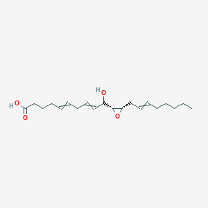 molecular formula C20H32O4 B1229717 10-hydroxy-10-[(2R,3S)-3-oct-2-enyloxiran-2-yl]deca-5,8-dienoic acid 