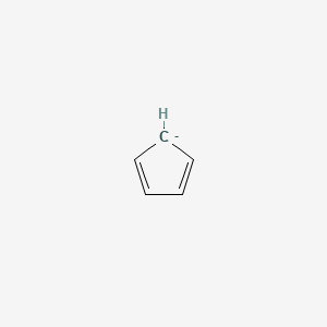 molecular formula C5H5- B1229720 环戊二烯基 