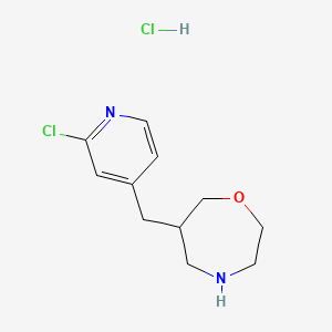 6-((2-Chloropyridin-4-yl)methyl)-1,4-oxazepane hydrochloride