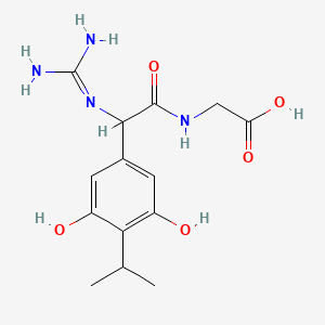 2-[[2-(3,5-Dihydroxy-4-isopropyl-phenyl)-2-guanidino-acetyl]amino]acetic acid