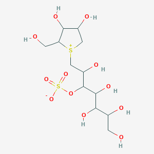 molecular formula C12H24O12S2 B12297256 [1-[3,4-Dihydroxy-2-(hydroxymethyl)thiolan-1-ium-1-yl]-2,4,5,6,7-pentahydroxyheptan-3-yl] sulfate 