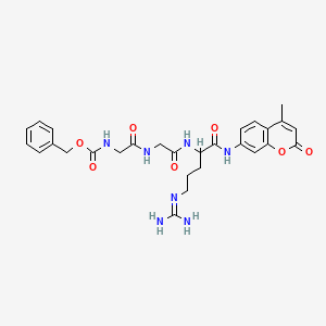 molecular formula C28H33N7O7 B12297276 Cbz-Gly-Gly-DL-Arg-AMC 