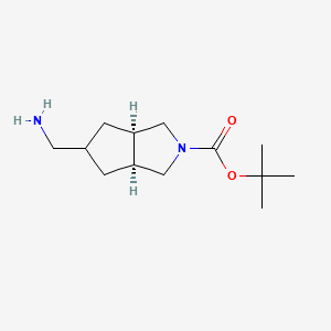 tert-butyl (3aR,5r,6aS)-5-(aminomethyl)hexahydrocyclopenta[c]pyrrole-2(1H)-carboxylate