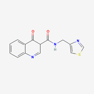 4-oxo-N-[(1,3-thiazol-4-yl)methyl]-1,4-dihydroquinoline-3-carboxamide