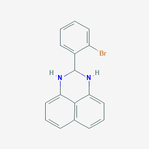 molecular formula C17H13BrN2 B1229735 2-(2-bromophenyl)-2,3-dihydro-1H-perimidine 
