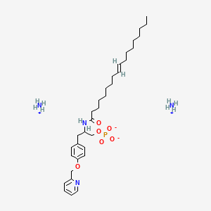 (S)-phosphoric acid mono-{2-octadec-9-enoylamino-3-[4-(pyridin-2-ylmethoxy)-phenyl]-propyl} ester (ammonium salt)