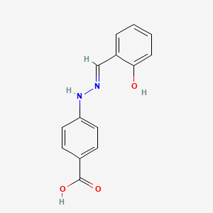 4-(2-(2-Hydroxybenzylidene)hydrazineyl)benzoic acid