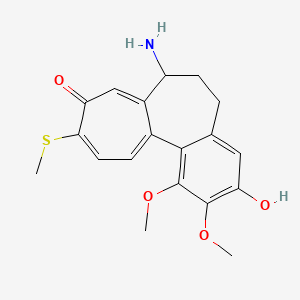 molecular formula C19H21NO4S B12297413 Benzo[a]heptalen-9(5H)-one,7-amino-6,7-dihydro-3-hydroxy-1,2-dimethoxy-10-(methylthio)-, (S)- 