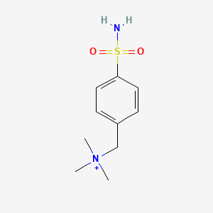 molecular formula C10H17N2O2S+ B1229742 Quaternary ammonium sulfanilamide CAS No. 21481-58-3
