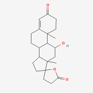 11-hydroxy-10,13-dimethylspiro[2,6,7,8,9,11,12,14,15,16-decahydro-1H-cyclopenta[a]phenanthrene-17,5'-oxolane]-2',3-dione