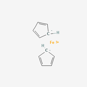 molecular formula C10H10Fe+ B1229745 Ferrocenium CAS No. 12125-80-3